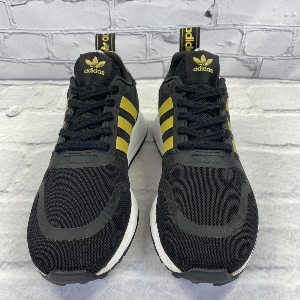 Adidas Originals Multix J Athletic Shoes Men's Size 7 Black Gold Metallic Q47130 - Picture 5 of 10